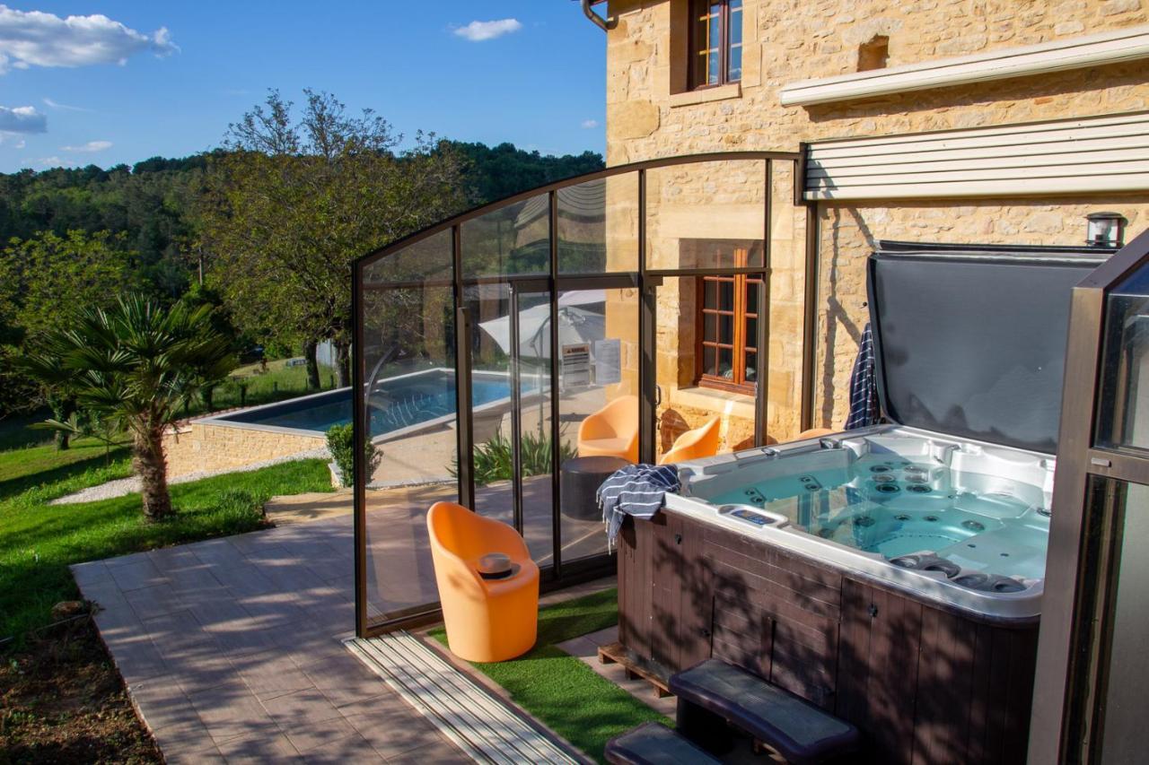 Aux Bories De Marquay, Chambres D'Hotes B&B Avec Piscine Et Spa Pres De Sarlat Экстерьер фото