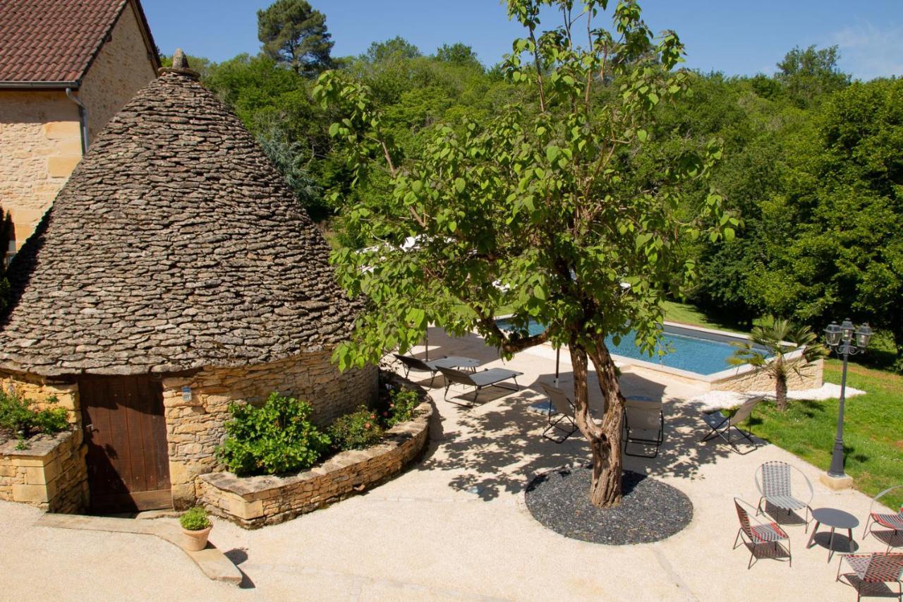 Aux Bories De Marquay, Chambres D'Hotes B&B Avec Piscine Et Spa Pres De Sarlat Экстерьер фото